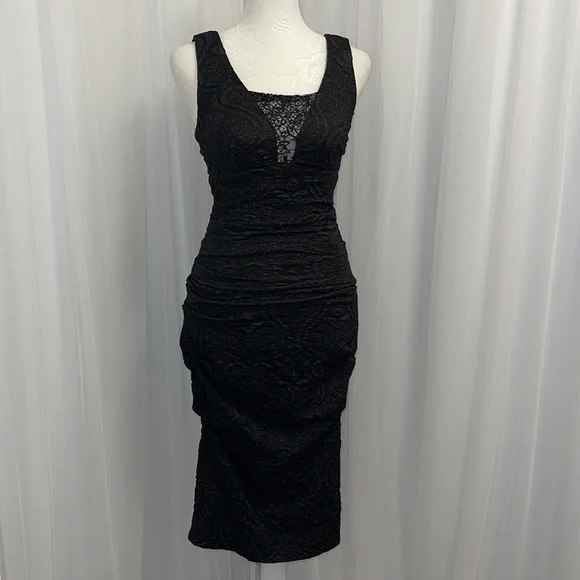 nicole miller black evening dress Lady Black Tie - Nevada Gown - Draped Evening Dress